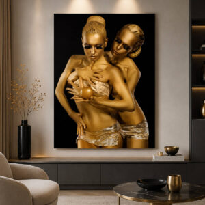 Tablou Canvas Two Golden Women - Diferite dimensiuni