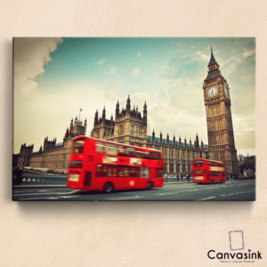 Tablou Canvas Autobuz Londonez – Diferite dimensiuni