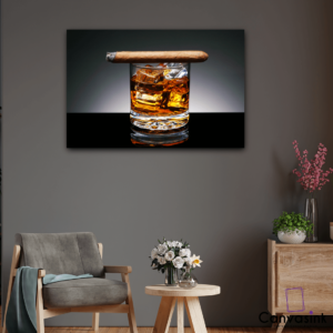 Tablou Canvas Cigar & Gin – Diferite dimensiuni