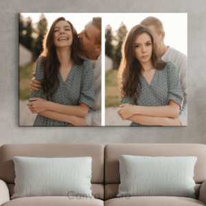 Tablou Canvas Personalizat Cu 2 Poze, Landscape - Diferite Dimensiuni