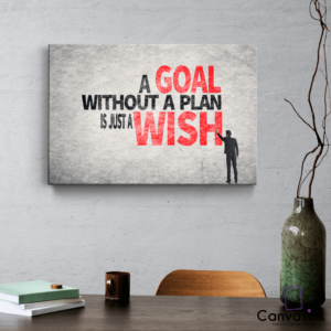 Tablou Canvas Motivațional Goals – Diferite dimensiuni