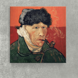 Tablou Canvas Autoportret cu ureche bandajată și pipă Van Gogh – Diferite Dimensiuni