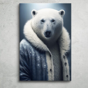 Tablou Canvas Urs polar stil arctican – Diferite dimensiuni