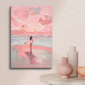 Tablou Canvas Pink Sunset - Diferite Dimensiuni